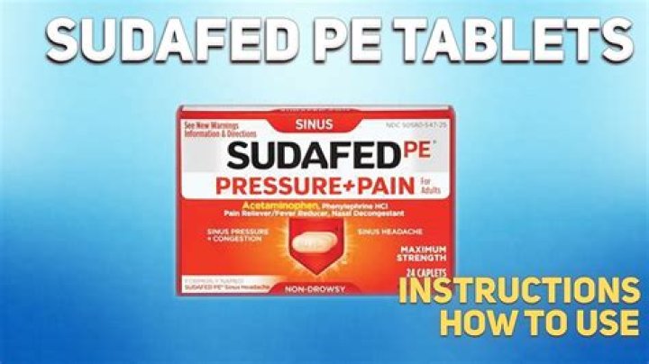Can Sudafed be used as a drug