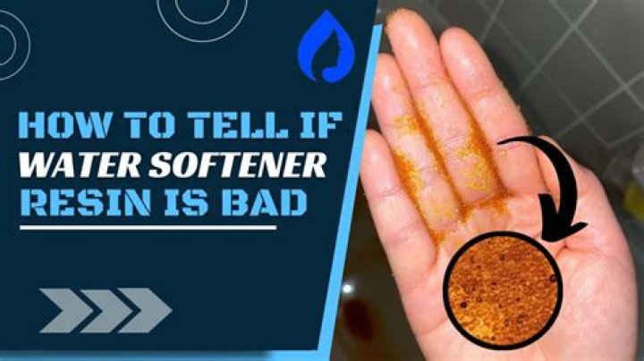 Can water softener resin go bad