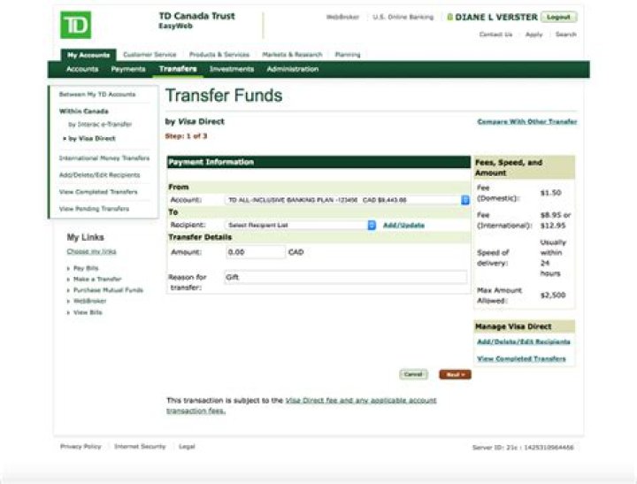 Does TD Canada Trust have prepaid Visa