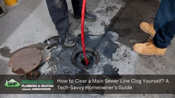 How do I clear my main sewer line