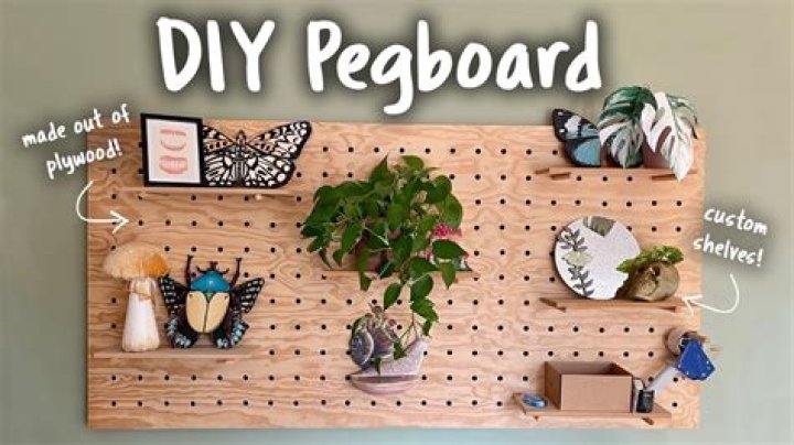 How do you make homemade pegboard
