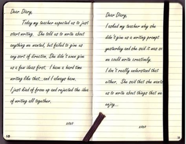 Is a diary entry creative writing