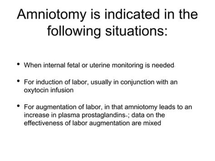 Is an Amniotomy painful