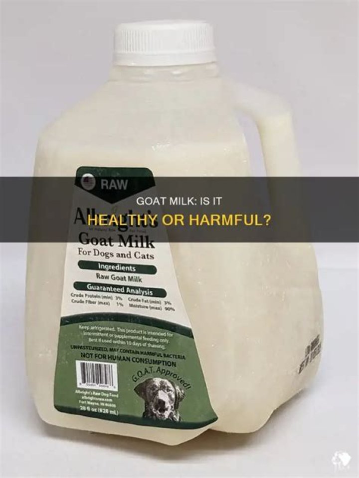 Is goats milk bad for infants