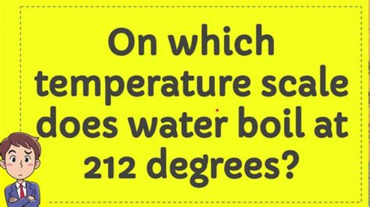 What are the standard conditions for water to boil at 212 degrees