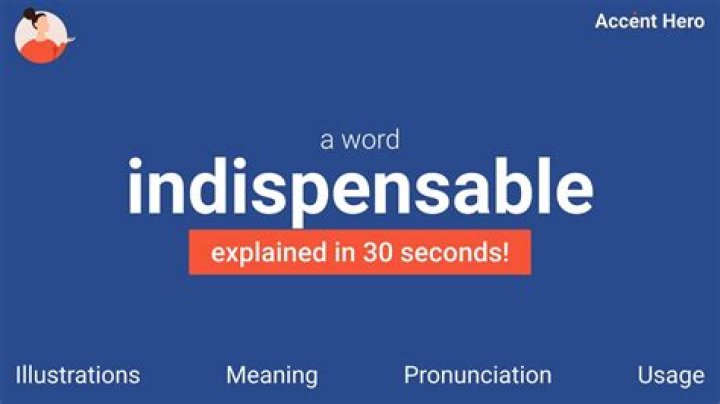 What does indispensable mean here