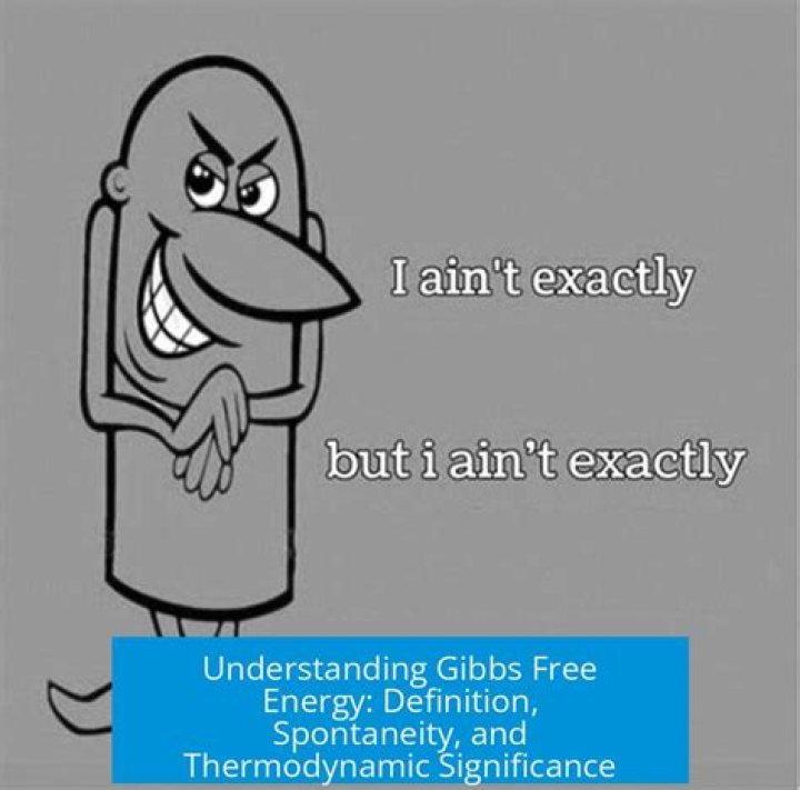 What exactly is Gibbs free energy