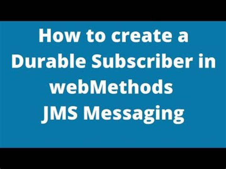 What is durable subscriber in JMS
