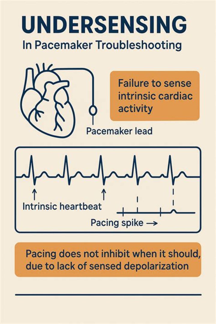 What is Undersensing and Oversensing of a pacemaker