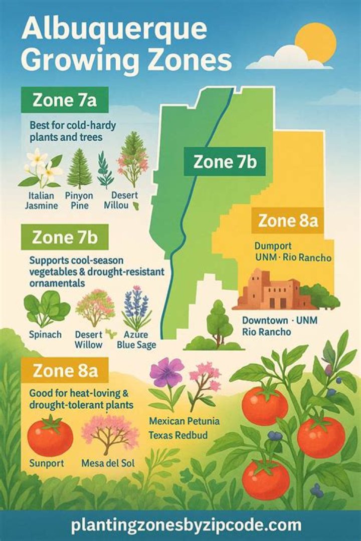 What zone is Albuquerque for planting